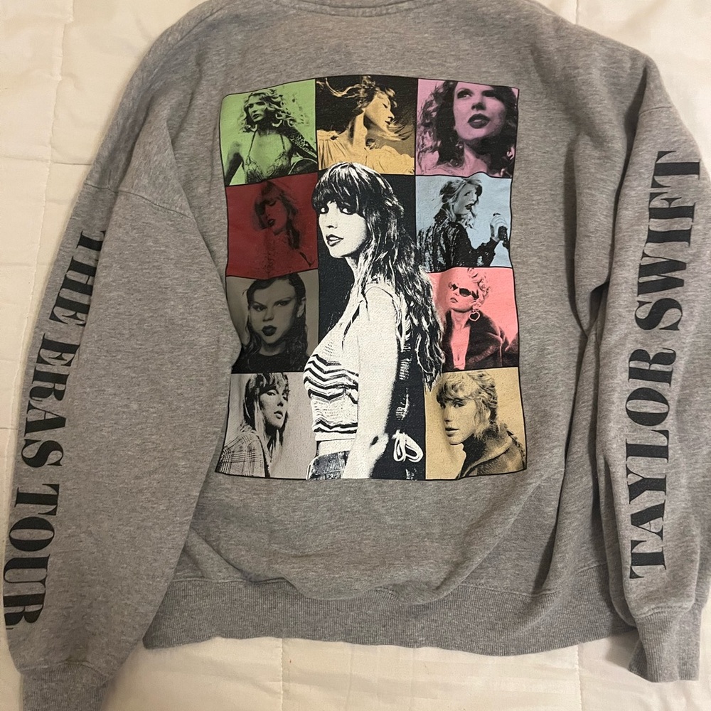 Taylor Swift Gray The Eras Tour Sweatshirt